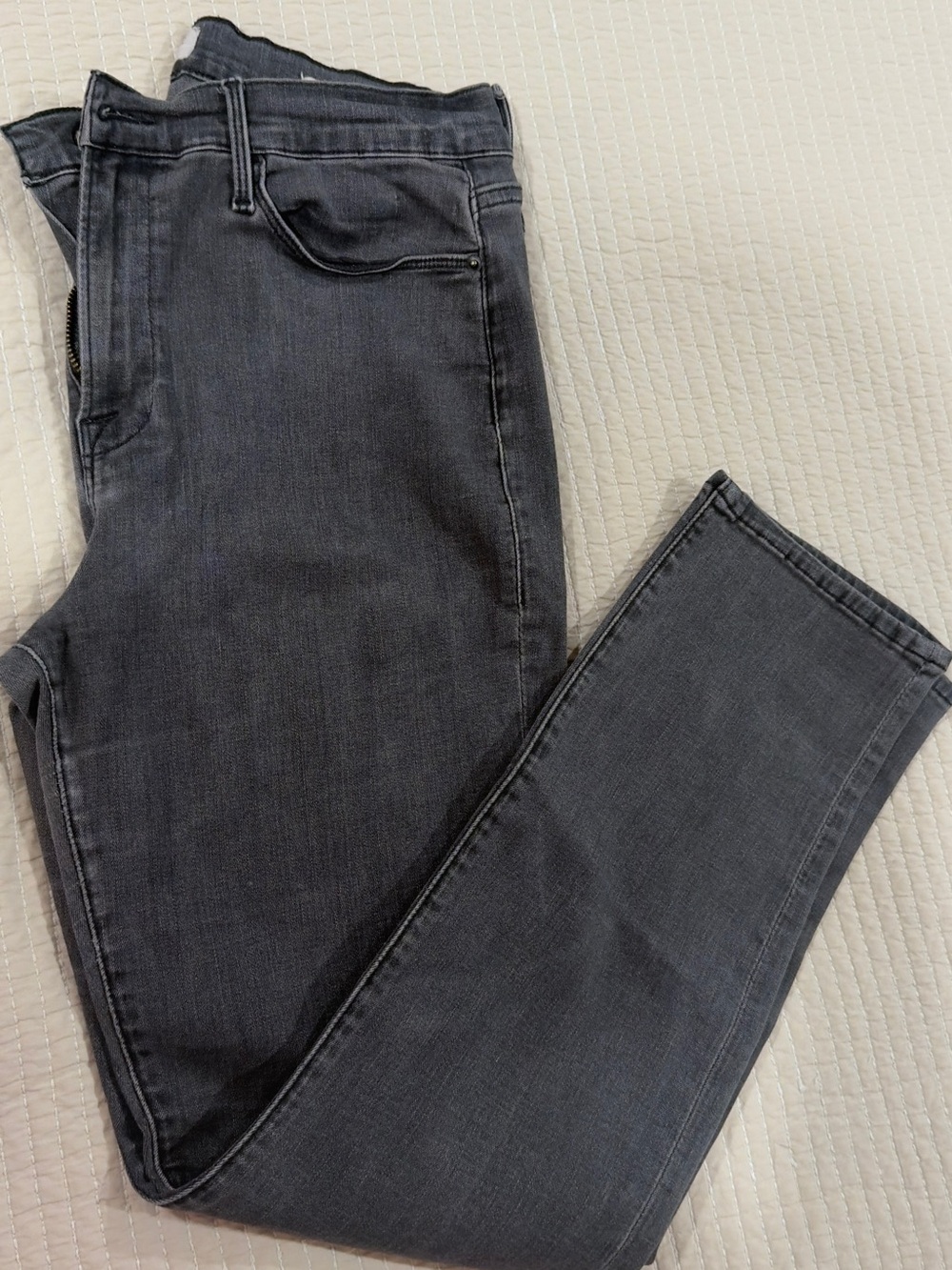 FRAME Le High Straight Gray High Rise Jeans Size 30